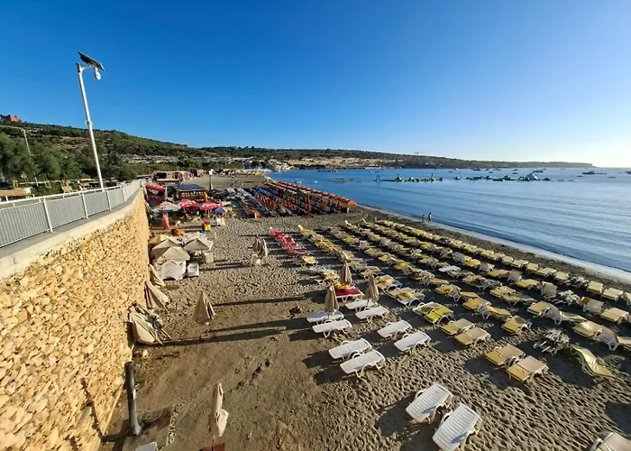 Bright Coastal Penthouse With Huge Terrace Overlooking The Sea- Ghadira Mellieha